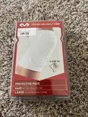 NWT McDavid Hex 6440 Protective Pads Knee Elbow Shin Size LARGE White