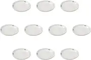 Set of 10 Mitsuba 5.0 Serving Dishes, 6.1 x 0.7 inches (15.5 x 1.7 cm) | Setomonohonpo