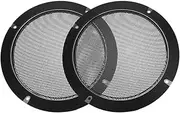 XYWHPGV Speaker Grill Cover 6.5 Inch 184mm Mesh Decorative Circle Subwoofer Guard Protector Black 2pcs(da325 9aa4d ac561 97f5f 0b899 19168