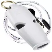 WHITE Fox 40 Micro Whistle Rescue Safety Referee Alert FREE LANYARD - BEST VALUE