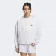 【adidas 愛迪達】連帽外套(IM8835 女款運動外套 風衣外套 灰)