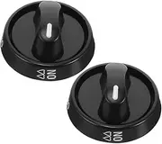 SEWACC 2pcs Gas Stove Control Knobs Durable Plastic Replacement Knobs for Gas and Electric Stoves Compatible with Burners and Ovens