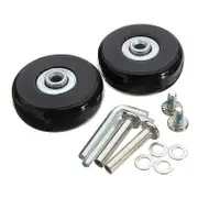 Suitcase Caster, Luggage Suitcase Repair Caster Heavy Duty 50mm Mute Rubber Universal Swivel Wheel Spare Transport Replace Caster 2PCS for Suitcase/Lu