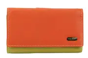 Franco Bonini - 2902 Med Flap wallet w zip around coin - Orange Multi