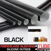 Silicone Fiberglass Sleeving High Temperature Tubing Rubber Hoses Fire Retardant