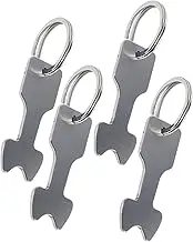 OSALADI 4Pcs Trolley Token Keyrings Shopping Trolley Unlock Release Key Chain for Grocery Carts for Family and Friends