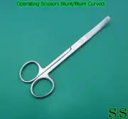 3 PIECES OF OPERATING DISSECTING SCISSORS 4.5" CURVED BLUNT BLUNT