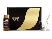 Exclusive NESCAFÉ Gold Espresso Intense Instant Coffee Jar Mug Spoon Set 3.5oz