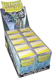 Dragon Shield Matte Clear Standard Size Card Sleeves Display Box [10 Packs]