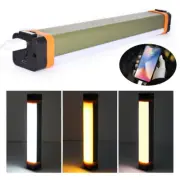 LED Portable USB Rechargeable Work Light Tube Camping Hiking Lamp Magnetic Torch