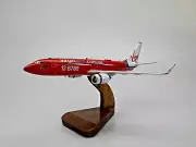 Boeing 737 Virgin Blue B737 -800 Aircraft Desktop Mahogany Wood Model Small New