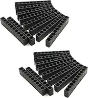ARMYJY Hex Bit Organizer, 20Pcs 10 Holes Plastic 1/4 Inch Shank Drill Bit Storage Caddy, Black