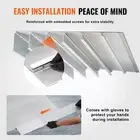 Adjustable 6 Inch Rise Aluminum Wheelchair Threshold Ramp 800 lbs Capacity
