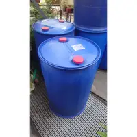 在飛比找蝦皮購物優惠-二手化學桶(200L) 藍色 塑膠桶 化學桶 耐酸桶 密封桶