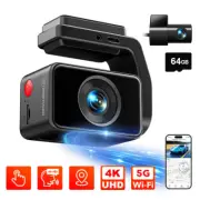 REDTIGER A4 Dash Camera Front and Rear 4K with 5.8GHz WiFi and 2" Touch Screen