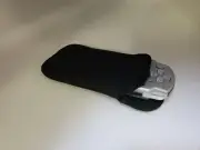 Flip Top Black Soft Padded Pouch Protective Sleeve Case for PSP 1000/2000/3000