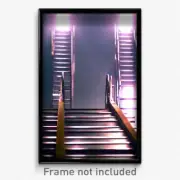 Pixel Art Poster - Sharp Ladder (8 Bit Psychedelic Trippy Video Game Print)