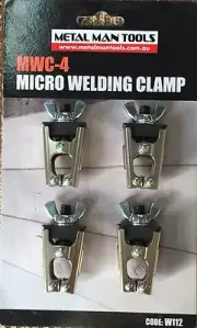 MICRO WELDING PANEL CLAMPS (set of 4) PANEL BEATING CLAMPS, SHEETMETAL CLAMPS