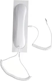 1 PC Cell Phone Retro Receiver Phone for Cell Phones Retro Phone Mobile Phone Receiver Cellphone Receiver Vintage Smart Phone Trumpet White