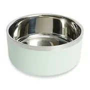 All Day Stainless Steel Double Wall Pet Bowl Light Green