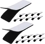 DONFAMDS 20pcs Heavy Duty Self-Adhesive Hook and Fastener Strips for Projects High-Temperature Resistant Nylon Interlocking Tape for Carpet and Bedsheet Mounting