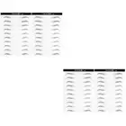 2 PCS Eyebrow Makeup Tools Brown Eyeliner Eyebrows Shaper Man