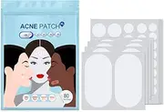 NA80Pcs 5 Sizes Large Acne Pimple Patches with Tea Tree and Calendula Oil Breathable and Waterproof Hydrocolloid Breakout Patches for Acne Skin Face or Body