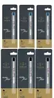 6 Parker Quink Ball Pen Refill Fine New Sealed Original 3 Blue + 3 Black Refills