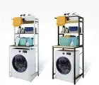 3-Tier Modern Metal Over Washing Machine Storage Rack Shelf Organizer Stand B...