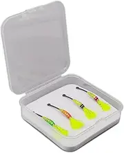 Pegciuho Pack of 4 Fly Fishing Lures with Hooks, Trout and Bass