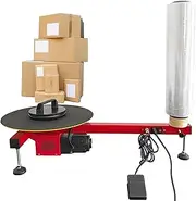 Electric Stretch Wrapping Film Bench semi-Automatic wrap-Around Film Baler Carton Wrapping Machine Film Dispenser Wrap Machine for Small Business Packaging, Shipping & Warehousing