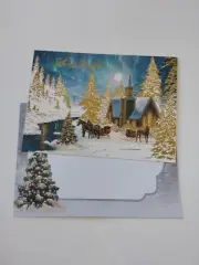 Silent Night Christmas Greeting Card With Envelope 307