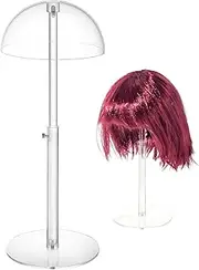 Hat Display Stand | Clear Baseball Caps Organizer - Domed Acrylic Display Organizer Height Adjustable for Boutique Dresser Closet Table Living Room