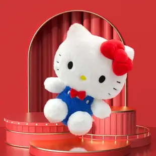 正版授權三麗鷗Hello Kitty 50周年兒童毛絨玩具公仔凱蒂貓抱枕女