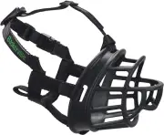 BASKERVILLE ULTRA MUZZLE - Patented Humane Design, Breathable, Dog Can Pant