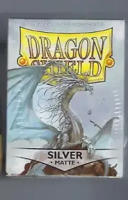 Dragon Shield Matte Silver (100) Shield Sleeves Free Shipping