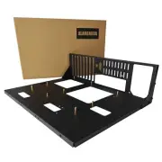 DIY Pc Test Bench, ATX Open Chassis Case Rack for ATX/M-ATX/ITX Black