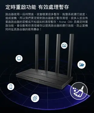 (現貨)TP-Link Archer C80 AC1900 MU-MIMO 雙頻WiFi 無線網路路由器/分享器