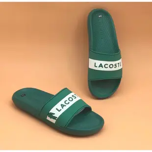 男士水平皮帶拖鞋, 配以 Lacoste 橡膠品牌高品質 Lacoste 拖鞋採用藍色高品質產品