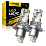 AUXITO 2X AUXITO H4 9003 LED Headlight Kit High Low Beam White Light Bulbs Globe