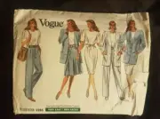 VINTAGE VOGUE MISSES PETITE JACKET DRESS TOP SKIRT PANTS UNCUT PATTERN - 2285