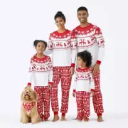 PATPAT Christmas Reindeer and Snowflake Print Family Matching Pajamas Sets