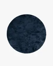 185' Round | Machine Washable Runner Rug | Kid & Pet Friendly | Indoor Rug | Midnight Ocean Blue Plush Rug | Ruggable