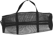 Abaodam Large Capacity Mesh Sports Ball Carrier Bag with Shoulder Strap Versatile Basketball Volleyball and Soccer Equipment Bag Durable Woven Fitness Supplies for