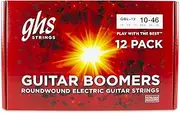 GHS Strings - GBL-12 pack Nickel Plated Electric Guitar String, Light, 10-46, Pack of 12