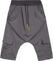 [Maiyifu-GJ] Men's Below Knee Yoga Pants Casual Loose Workout Jogger Cropped Pants Sweatpants Lightweight Running 3/4 Shorts
