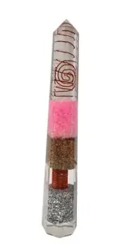 Rose Quartz Orgonite Obelisk Generator Crystal Orgone EMF Protection Energy