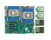 Supermicro H12DSi-N6 Motherboard With 2x AMD EPYC 7532 CPU， 8x 64GB DDR4 RAM