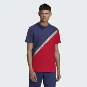 Adidas FS5050 Tango Block Tee Scarlet Red / Blue ( S )