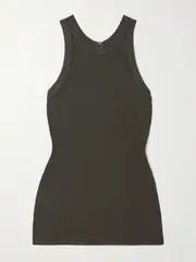 [TOTEME] TOTEME - Stretch-jersey Tank - Army green - medium medium Green